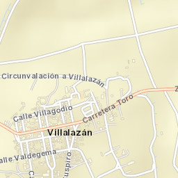 Villalazán Street Map