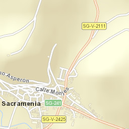 Sacramenia Street Map