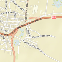 Bujaraloz Street Map