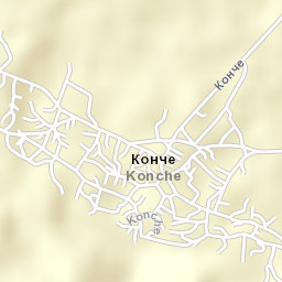 Konče Street Map