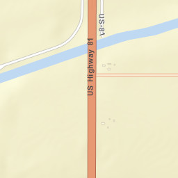 Shell Creek NE America Street Map