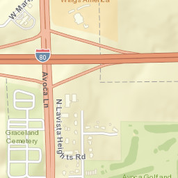 US-59 Avoca Iow Street Map