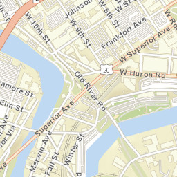 Cleveland, Ohio Street Map