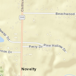 Novelty Ohio Street Map