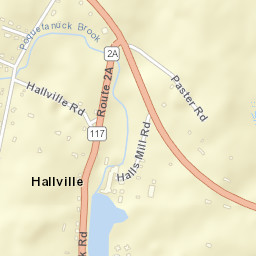 Hallville Connecticut Street Map