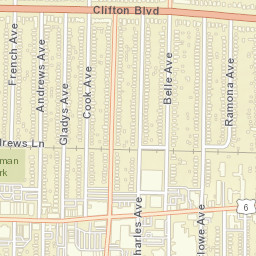 Clifton Park Ohio Street Map