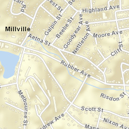 Millville Connecticut Street Map