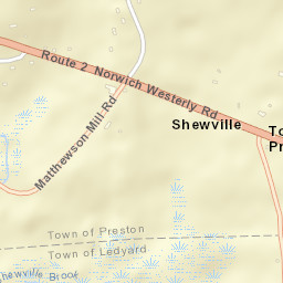 Shewville Connecticut Street Map