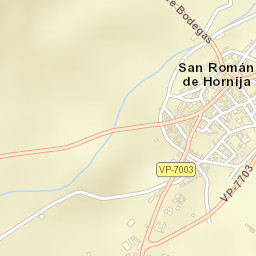 San Román de Hornija Street Map