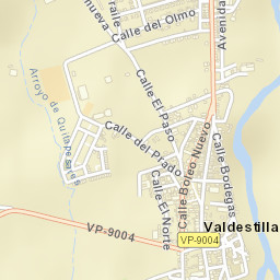 Valdestillas Street Map