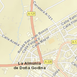 La Almunia de Doña Godina Street Map