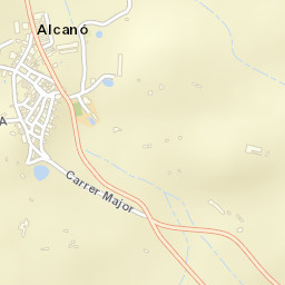 Alcanó Street Map
