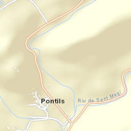 Pontils Street Map