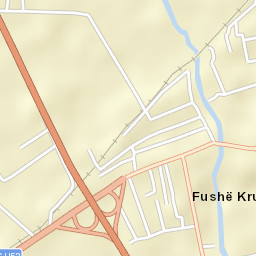 Fushë-Krujë Street Map