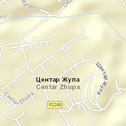 Centar Župa Street Map