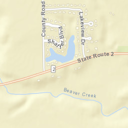 Shaffers Acres Ohio Street Map