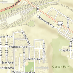 Garden Valley Ohio Street Map