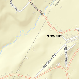 Howells New York Street Map