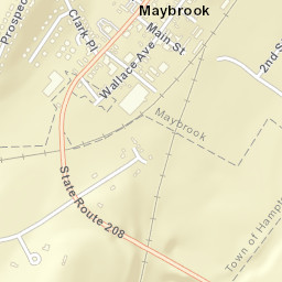 Maybrook New York Street Map