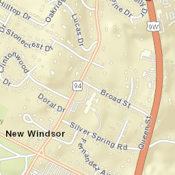 New Windsor New York Street Map