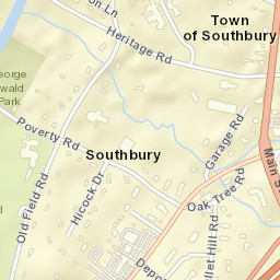Southbury Connecticut Street Map