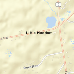 Little Haddam Connecticut Street Map