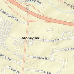 Mohegan Connecticut Street Map