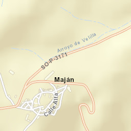 Maján Street Map