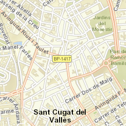 Sant Cugat del Vallès Street Map