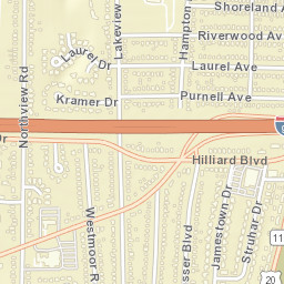 Rocky River Ohio Street Map