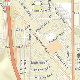 Little Bohemia Ohio Street Map