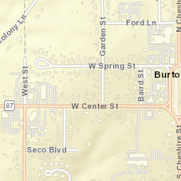 Burton Ohio Street Map
