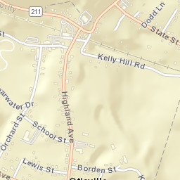 Otisville New York Street Map