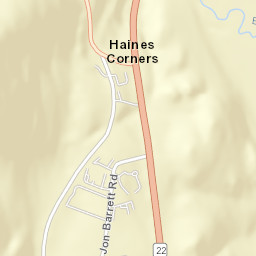 Haines Corners New York Street Map