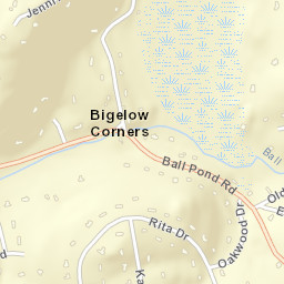 Bigelow Corners Connecticut Street Map