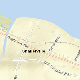 Shailerville Connecticut Street Map