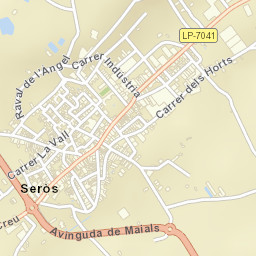 Seròs Street Map