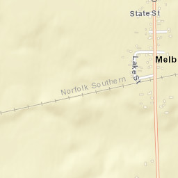 Melbern Ohio Street Map
