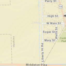 Haskins Ohio Street Map