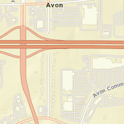 Avon Center Ohio Street Map