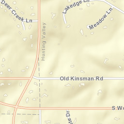 Orange Center Ohio Street Map