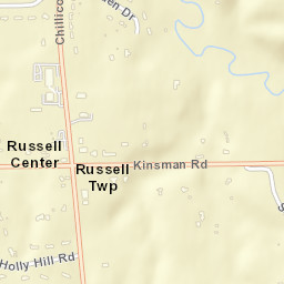 Russell Center Ohio Street Map