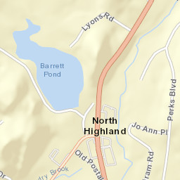 North Highland New York Street Map