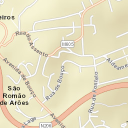 Arões Street Map
