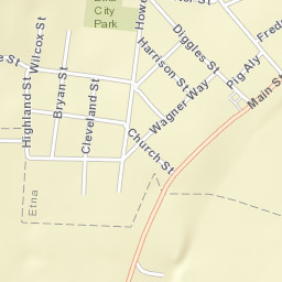 Etna California Street Map