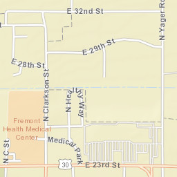 2299 N C St, Fremont, NE 68025 Street Map