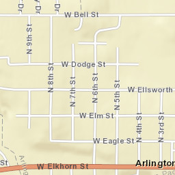 301-349 West Elm Street, Arlington, NE Street Map