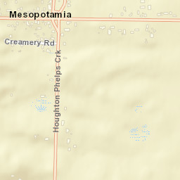 Mesopotamia Ohio Street Map