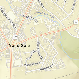Vails Gate New York Street Map