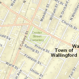 Wallingford Connecticut Street Map